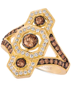 Le Vian Chocolate Deco™ Diamond Ring (1 Ct. T.w.) In 14k Gold