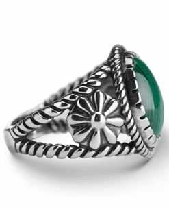American West Malachite Or Orange Spiny Oyster Bezel Set Ring In Sterling Silver 8 American West Malachite Or Orange Spiny Oyster Bezel Set Ring In Sterling Silver -rings shop 11464375 fpx