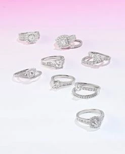 Macy's Diamond Bridal Ring Set (2 Ct. T.w.) In 14k White Gold Or Gold -rings shop 11707448 fpx