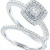 Promised Love Diamond Bridal Set (1/4 Ct. T.w.) In Sterling Silver