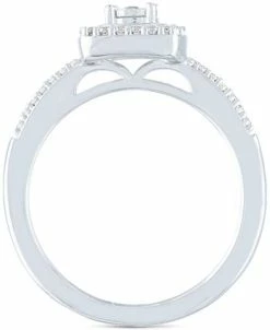Promised Love Diamond Bridal Set (1/4 Ct. T.w.) In Sterling Silver -rings shop 12775958 fpx