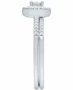 Promised Love Diamond Bridal Set (1/4 Ct. T.w.) In Sterling Silver -rings shop 12775960 fpx