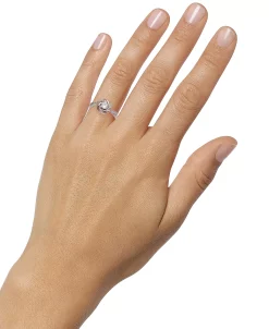 Giani Bernini Cubic Zirconia Love Knot Ring In 18k Rose Gold Over Sterling Silver And Sterling Silver, Created For Macy's -rings shop 12806330 fpx