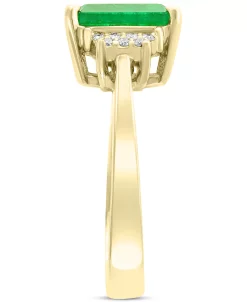 EFFY Collection ® Emerald (2-1/5 Ct. T.w.) & Diamond (1/10 Ct. T.w.) Statement Ring In 14k Gold 10 EFFY Collection ® Emerald (2-1/5 Ct. T.w.) & Diamond (1/10 Ct. T.w.) Statement Ring In 14k Gold -rings shop 13404130 fpx