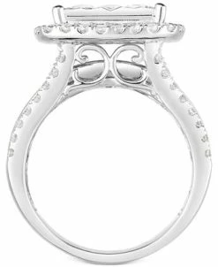 TruMiracle Diamond Halo Cluster Engagement Ring (3 Ct. T.w.) In 10k White Gold 9 TruMiracle Diamond Halo Cluster Engagement Ring (3 Ct. T.w.) In 10k White Gold -rings shop 13784590 fpx