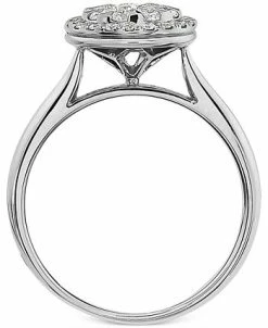 EFFY Collection ® Diamond Halo Cluster Engagement Ring (3/4 Ct. T.w.) In 14k White Gold -rings shop 13848236 fpx