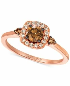 Le Vian Chocolate Diamond® And Nude Diamond⢠(5/8 Ct. T.w.) Halo Ring