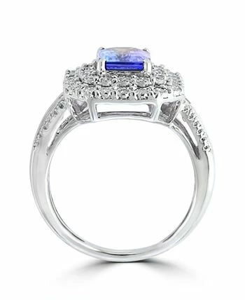 EFFY Collection ® Tanzanite (1-1/3 Ct. T.w) And Diamond (1/2 Ct. T.w) Ring In 14K White Gold (Also Available In Sapphire) 2 EFFY Collection ® Tanzanite (1-1/3 Ct. T.w) And Diamond (1/2 Ct. T.w) Ring In 14K White Gold (Also Available In Sapphire) - Image 2