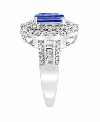 EFFY Collection ® Tanzanite (1-1/3 Ct. T.w) And Diamond (1/2 Ct. T.w) Ring In 14K White Gold (Also Available In Sapphire) 3 EFFY Collection ® Tanzanite (1-1/3 Ct. T.w) And Diamond (1/2 Ct. T.w) Ring In 14K White Gold (Also Available In Sapphire) - Image 3