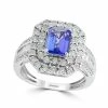 EFFY Collection ® Tanzanite (1-1/3 Ct. T.w) And Diamond (1/2 Ct. T.w) Ring In 14K White Gold (Also Available In Sapphire)