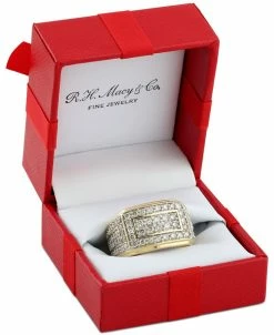 Macy's En's Diamond Cluster Ring (2 Ct. T.w.) In 10k Gold