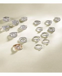 Macy's Diamond Heart Halo Ring (1/3 Ct. T.w.) In 14k White Gold -rings shop 15301172 fpx