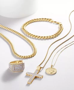 Macy's En's Diamond Cluster Ring (2 Ct. T.w.) In 10k Gold -rings shop 15329535 fpx