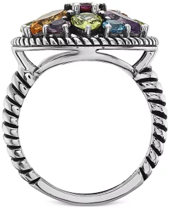 EFFY Collection ® Multi-Gemstone Flower Statement Ring (3-1/2 Ct. T.w.) In Sterling Silver -rings shop 15435880 fpx