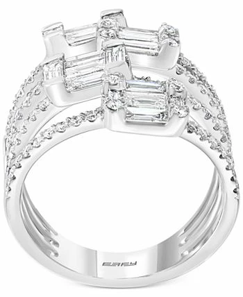 EFFY Collection ® HEMATIAN Diamond Multi-Row Baguette Statement Ring (1-5/8 Ct. T.w.) In 18k White Gold 2 EFFY Collection ® HEMATIAN Diamond Multi-Row Baguette Statement Ring (1-5/8 Ct. T.w.) In 18k White Gold - Image 2
