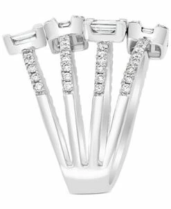 EFFY Collection ® HEMATIAN Diamond Multi-Row Baguette Statement Ring (1-5/8 Ct. T.w.) In 18k White Gold 8 EFFY Collection ® HEMATIAN Diamond Multi-Row Baguette Statement Ring (1-5/8 Ct. T.w.) In 18k White Gold -rings shop 15653366 fpx