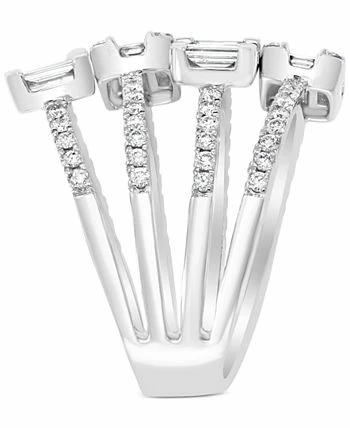 EFFY Collection ® HEMATIAN Diamond Multi-Row Baguette Statement Ring (1-5/8 Ct. T.w.) In 18k White Gold 3 EFFY Collection ® HEMATIAN Diamond Multi-Row Baguette Statement Ring (1-5/8 Ct. T.w.) In 18k White Gold - Image 3