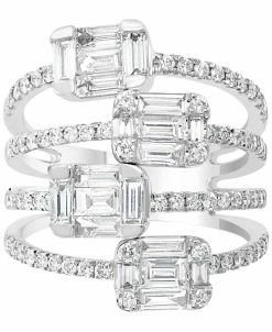 EFFY Collection ® HEMATIAN Diamond Multi-Row Baguette Statement Ring (1-5/8 Ct. T.w.) In 18k White Gold 9 EFFY Collection ® HEMATIAN Diamond Multi-Row Baguette Statement Ring (1-5/8 Ct. T.w.) In 18k White Gold -rings shop 15653367 fpx