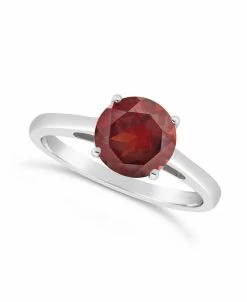 Macy's Garnet (2-1/3 Ct. T.w.) Ring In Sterling Silver. Also Available In London Blue Topaz (2-3/8 Ct. T.w.) And Citrine (1-7/8 Ct. T.w.)