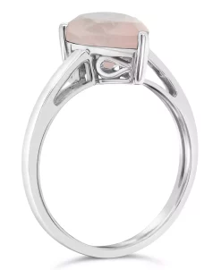 Macy's Sky Blue Topaz (3-3/8 Ct. T.w.) Ring In Sterling Silver. Also Available In Rose Quartz (2-1/2 Ct. T.w.) -rings shop 15911372 fpx