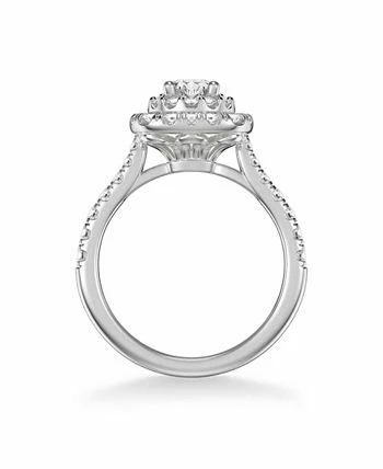 Macy's Diamond Halo Bridal Set (1 1/2 Ct. T.w.) In 14k White, Yellow Or Rose Gold 3 Macy's Diamond Halo Bridal Set (1 1/2 Ct. T.w.) In 14k White, Yellow Or Rose Gold - Image 3