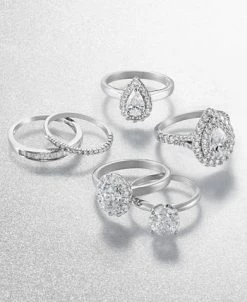Macy's Diamond Oval Halo Engagement Ring (1 Ct. T.w.) In 14k White, Yellow Or Rose Gold -rings shop 16335491 fpx