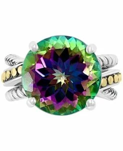 EFFY Collection ® Mystic Topaz Statement Ring (12-5/8 Ct. T.w.) Ring In Sterling Silver & 18k Gold -rings shop 16787927 fpx