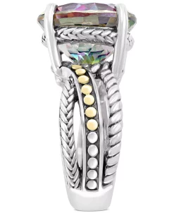 EFFY Collection ® Mystic Topaz Statement Ring (12-5/8 Ct. T.w.) Ring In Sterling Silver & 18k Gold -rings shop 16787929 fpx