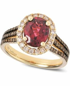 Le Vian Raspberry Rhodolite® (2 Ct. T.w.) And Diamond (5/8 Ct. T.w.) Ring In 14k Rose Gold