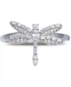 Giani Bernini Cubic Zirconia Dragonfly Ring In Sterling Silver, Created For Macy's -rings shop 17309036 fpx