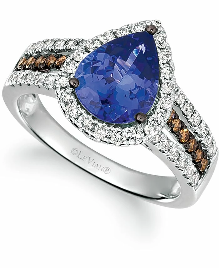Le Vian Blueberry Tanzanite (2 Ct. T.w.) & Diamond (5/8 Ct. T.w.) Ring In 14k White Gold (Also Available In 14K Rose Gold And 14K Gold) 1 Le Vian Blueberry Tanzanite (2 Ct. T.w.) & Diamond (5/8 Ct. T.w.) Ring In 14k White Gold (Also Available In 14K Rose Gold And 14K Gold)