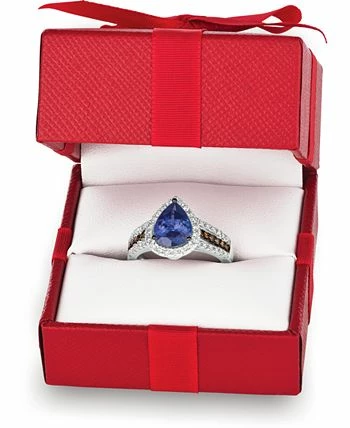 Le Vian Blueberry Tanzanite (2 Ct. T.w.) & Diamond (5/8 Ct. T.w.) Ring In 14k White Gold (Also Available In 14K Rose Gold And 14K Gold) 2 Le Vian Blueberry Tanzanite (2 Ct. T.w.) & Diamond (5/8 Ct. T.w.) Ring In 14k White Gold (Also Available In 14K Rose Gold And 14K Gold) - Image 2