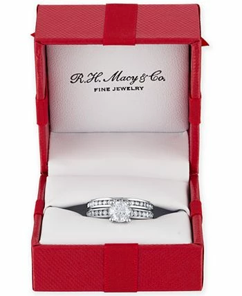 Macy's Diamond (1-1/2 Ct. T.w.) Channel-Set Bridal Set In 14K White, Yellow Or Rose Gold 2 Macy's Diamond (1-1/2 Ct. T.w.) Channel-Set Bridal Set In 14K White, Yellow Or Rose Gold - Image 2
