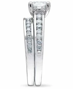 Macy's Diamond (1-1/2 Ct. T.w.) Channel-Set Bridal Set In 14K White, Yellow Or Rose Gold 13 Macy's Diamond (1-1/2 Ct. T.w.) Channel-Set Bridal Set In 14K White, Yellow Or Rose Gold -rings shop 17442521 fpx
