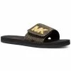 Michael Kors Women's MK Signature Logo Pool Slide Sandals