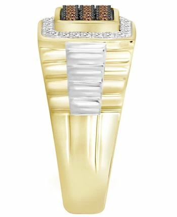 Macy's En's Brown & White Diamond (1/2 Ct.t.w.) Ring In 10k Yellow & White Gold 2 Macy's En's Brown & White Diamond (1/2 Ct.t.w.) Ring In 10k Yellow & White Gold - Image 2