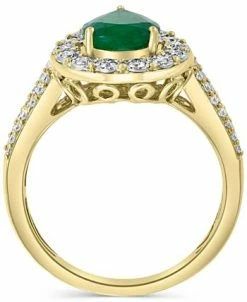 EFFY Collection ® Emerald ( 1-1/8 Ct. T.w.) & Diamond (3/8 Ct. T.w.) Teardrop Ring In 14k Gold 7 EFFY Collection ® Emerald ( 1-1/8 Ct. T.w.) & Diamond (3/8 Ct. T.w.) Teardrop Ring In 14k Gold -rings shop 17709618 fpx