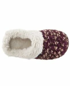 Isotoner Signature Women's Sweater Chunky Knit Amanda Hoodback Slippers -rings shop 17835318 fpx