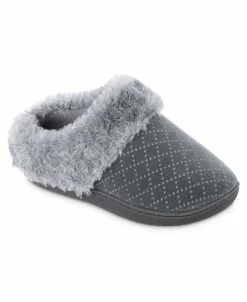 Isotoner Signature Women's Velour Sabrine Hoodback Slippers