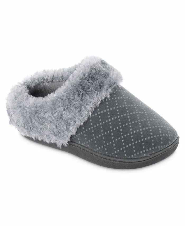 Isotoner Signature Women's Velour Sabrine Hoodback Slippers 1 Isotoner Signature Women's Velour Sabrine Hoodback Slippers