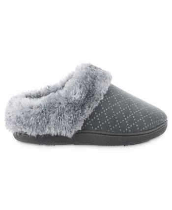 Isotoner Signature Women's Velour Sabrine Hoodback Slippers 2 Isotoner Signature Women's Velour Sabrine Hoodback Slippers - Image 2
