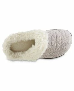 Isotoner Signature Women's Quilted Jersey Bridget Hoodback Eco Comfort Slippers -rings shop 17835816 fpx
