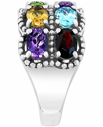 EFFY Collection ® Multi-Gemstone Oval Double Row Statement Ring (4-1/2 Ct. T.w.) In Sterling Silver 3 EFFY Collection ® Multi-Gemstone Oval Double Row Statement Ring (4-1/2 Ct. T.w.) In Sterling Silver - Image 3