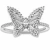 Giani Bernini Cubic Zirconia Butterfly Statement Ring In Sterling Silver, Created For Macy's