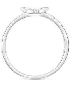 EFFY Collection ® Diamond Butterfly Ring (1/10 Ct. T.w.) In Sterling Silver Or 14k Gold-Plated Sterling Silver 10 EFFY Collection ® Diamond Butterfly Ring (1/10 Ct. T.w.) In Sterling Silver Or 14k Gold-Plated Sterling Silver -rings shop 18224046 fpx