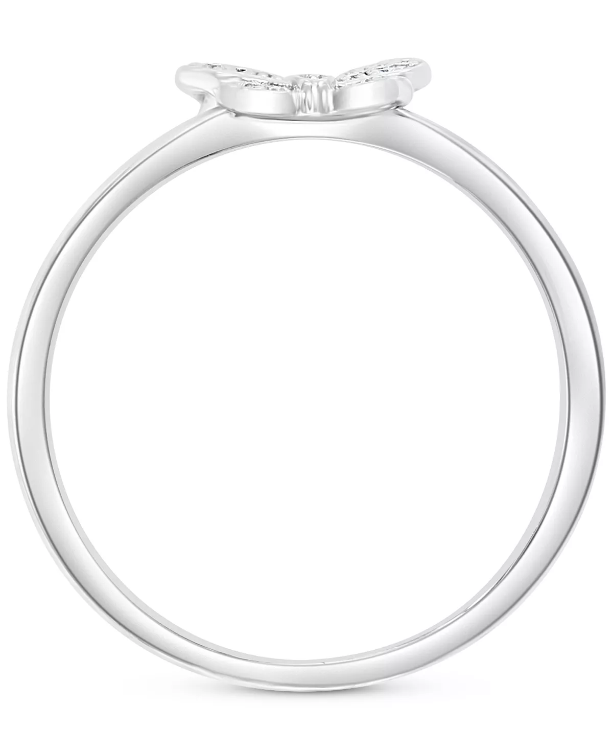 EFFY Collection ® Diamond Butterfly Ring (1/10 Ct. T.w.) In Sterling Silver Or 14k Gold-Plated Sterling Silver 5 EFFY Collection ® Diamond Butterfly Ring (1/10 Ct. T.w.) In Sterling Silver Or 14k Gold-Plated Sterling Silver - Image 5