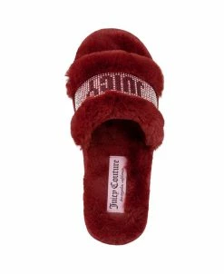 Juicy Couture Women's Halo Faux Fur Slippers -rings shop 18228554 fpx