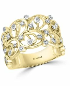 EFFY Collection ® Diamond Filigree Openwork Statement Ring (1/4 Ct. T.w.) In 14k Gold