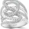EFFY Collection ® Diamond Openwork Statement Ring (1 Ct. T.w.) In 14k White Gold