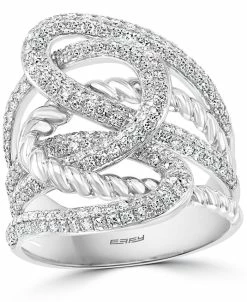 EFFY Collection ® Diamond Openwork Statement Ring (1 Ct. T.w.) In 14k White Gold